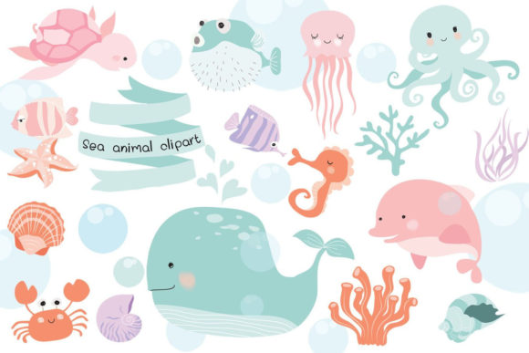 Download Sea Animal Clipart - Sea animal clipart Collection
