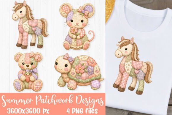 Download Summer Patchwork Animal Sublimation PNG - Animal sublimation Collection