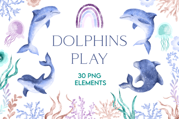 Download Dolphin Clipart Sea Animals Illustration - Illustration Collection