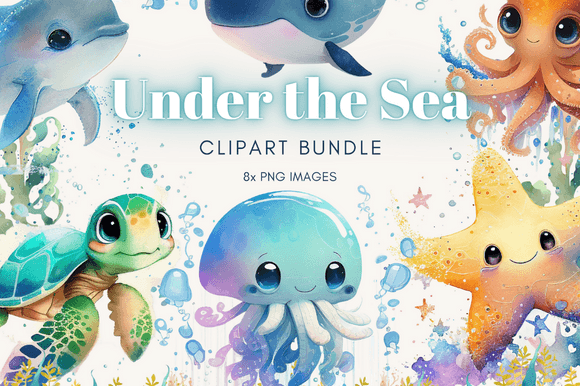 Download Watercolor Sea Animal Clipart - Sea animal clipart Collection