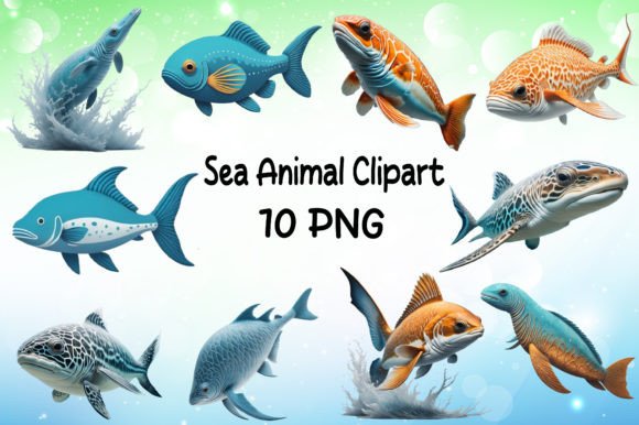 Download Sea Animal Clipart Bundle - Sea animal clipart Collection