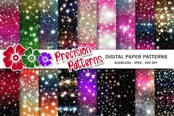 Download Seamless Sparkle Night Background Paper - Seamless Collection