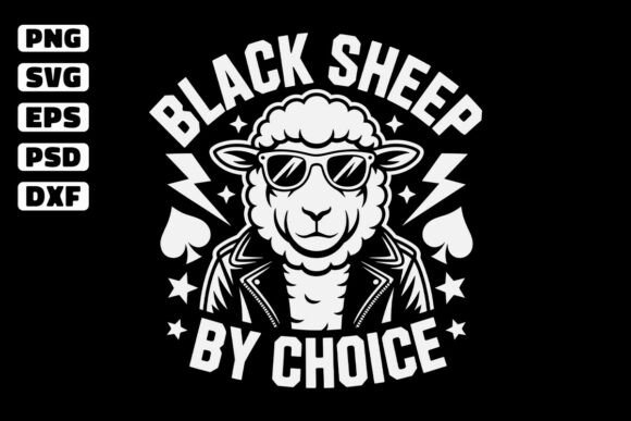 Download Black Sheep by Choice Funny SVG Design - Choice Collection