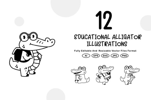 Download Educational Alligator Illustrations - Illustration Collection