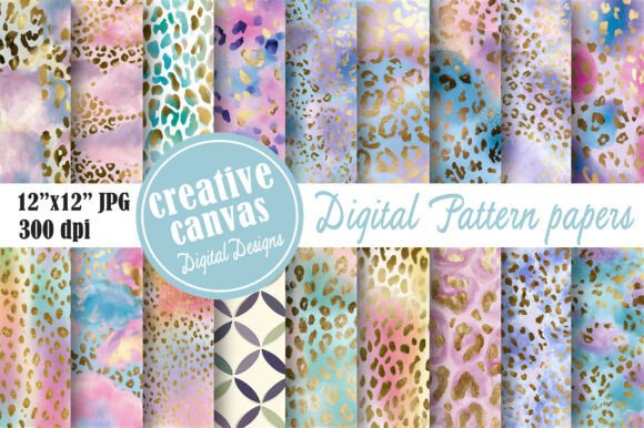 Download Leopard Seamless Pattern Bundle - Seamless Collection