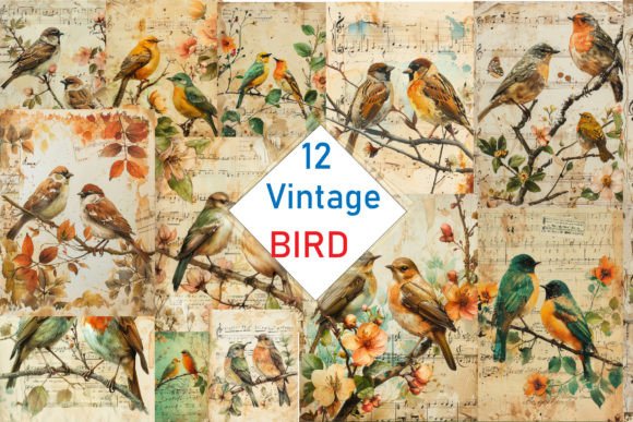 Download Vintage Bird Illustrations - Illustration Collection